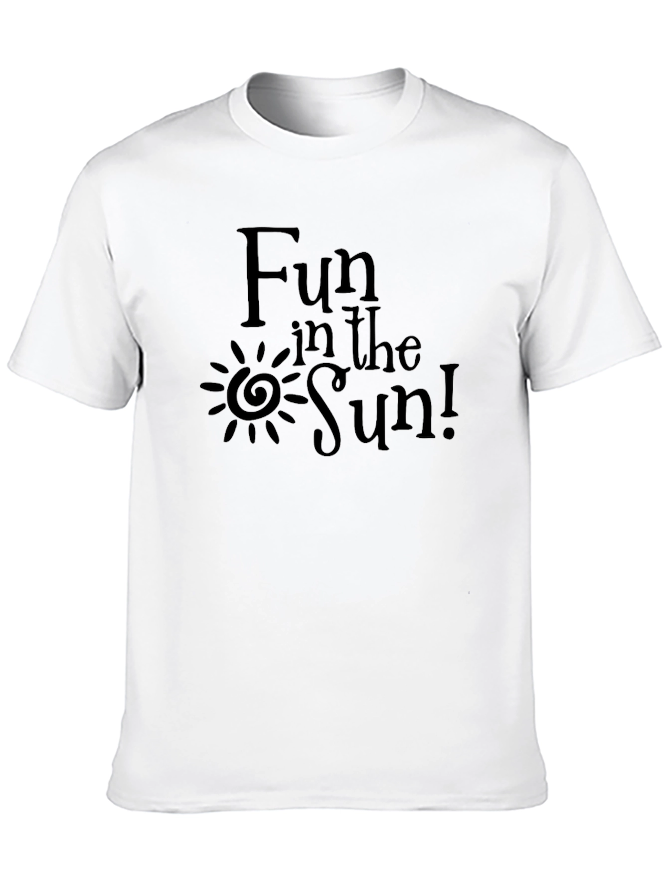 Fun in the Sun Black Graphic T-Shirt