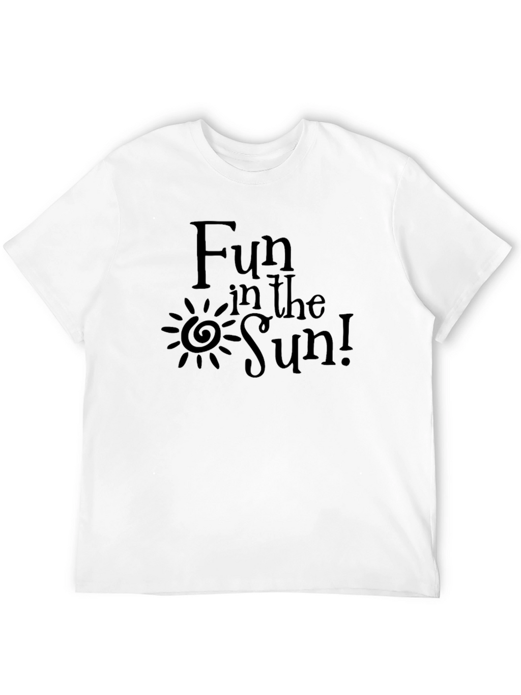 Fun in the Sun Black Graphic T-Shirt