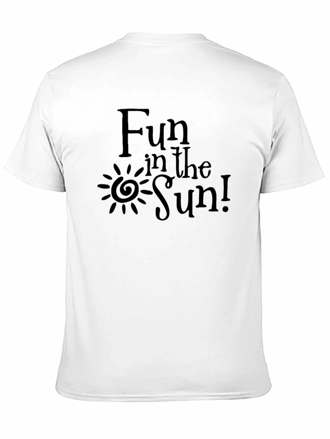 Fun in the Sun Black Graphic T-Shirt