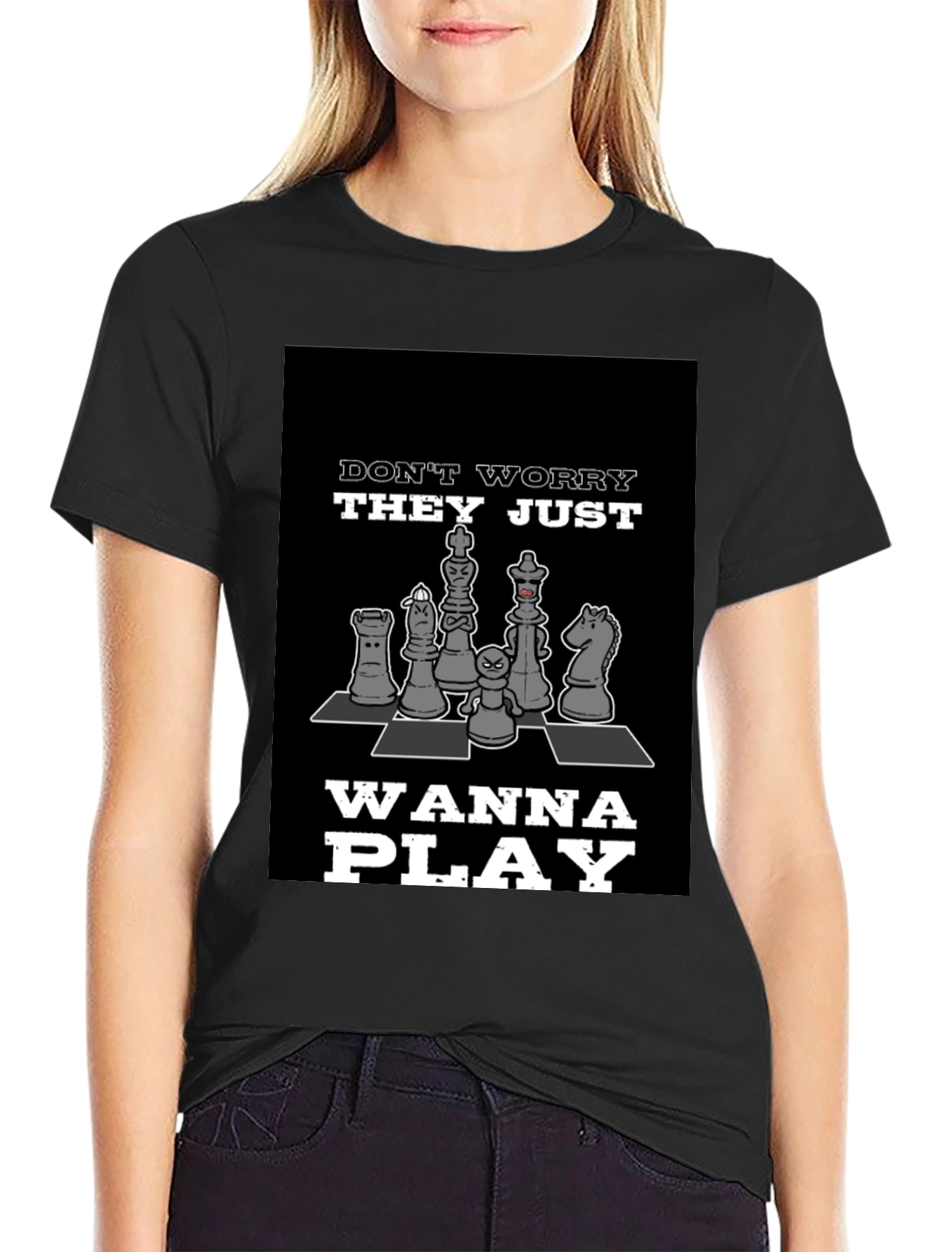 Chess Piece Playful Graphic T-Shirt