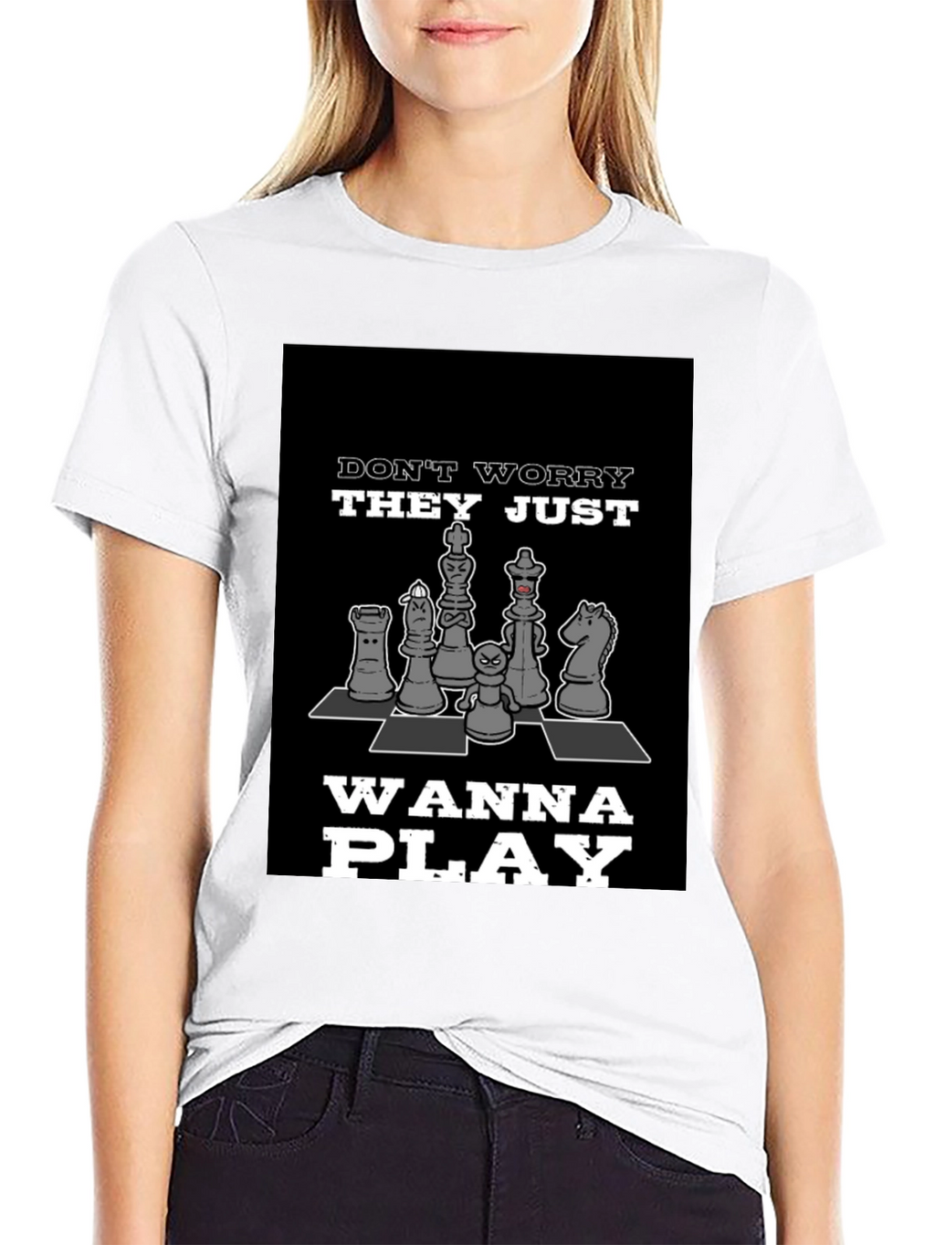 Chess Piece Playful Graphic T-Shirt