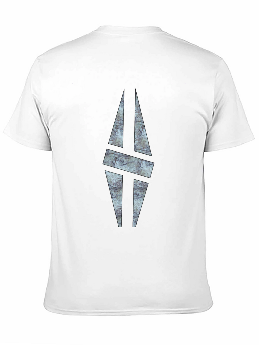 Modern Graphic Print Black T-Shirt