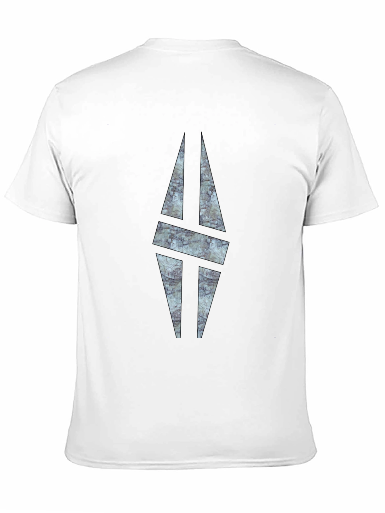 Modern Graphic Print Black T-Shirt