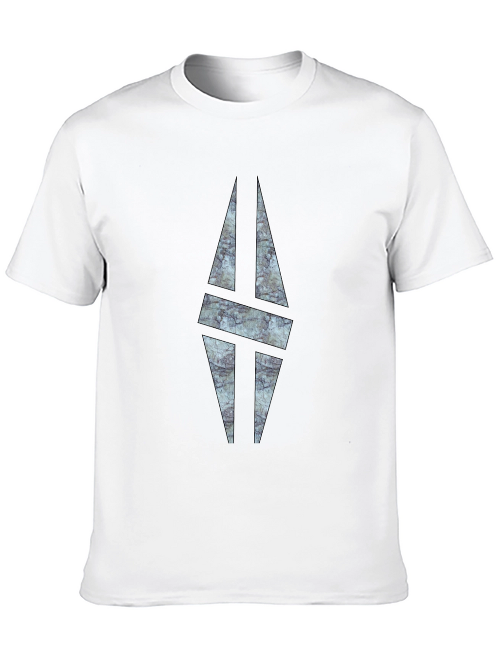 Modern Graphic Print Black T-Shirt