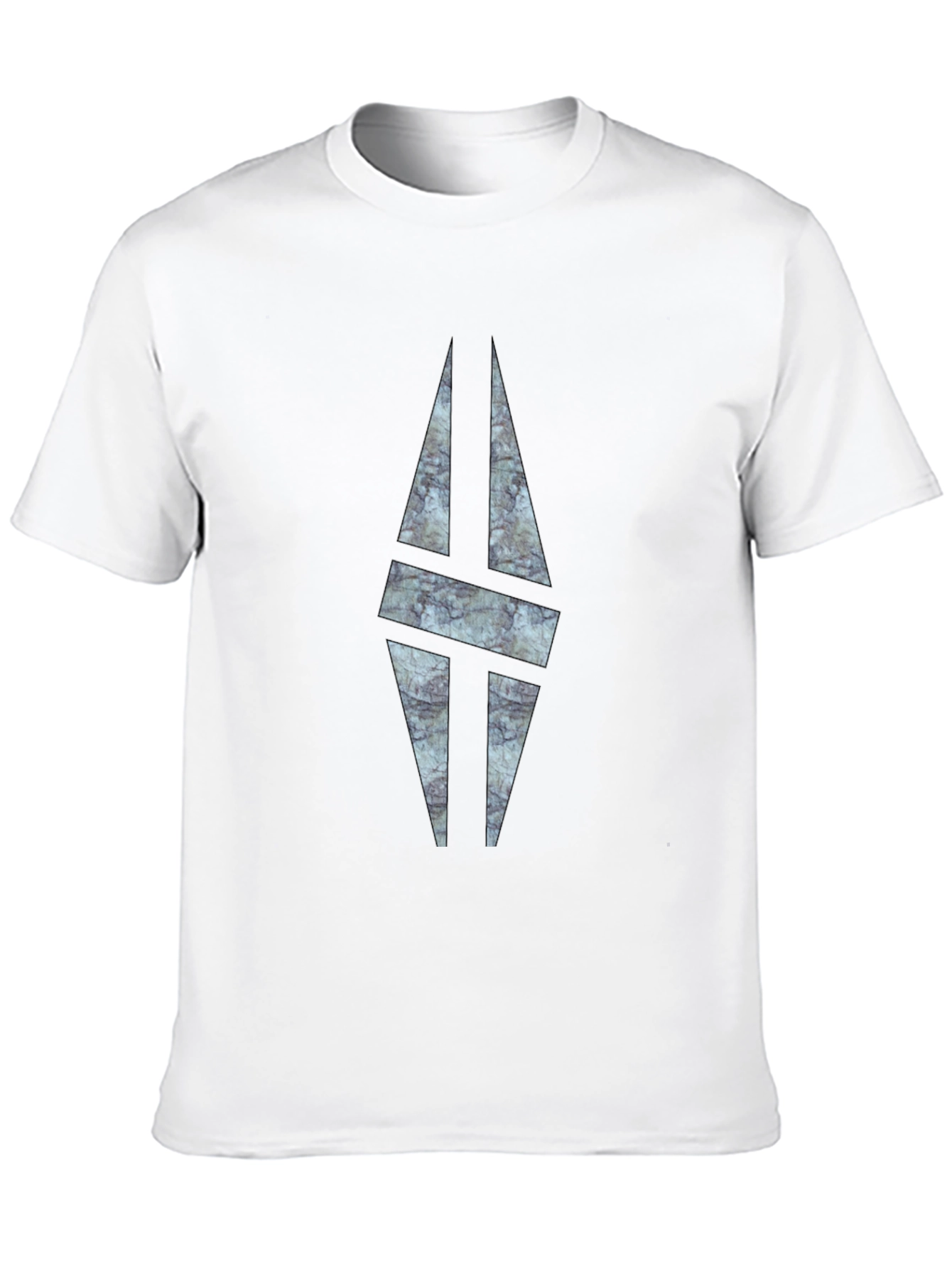 Modern Graphic Print Black T-Shirt