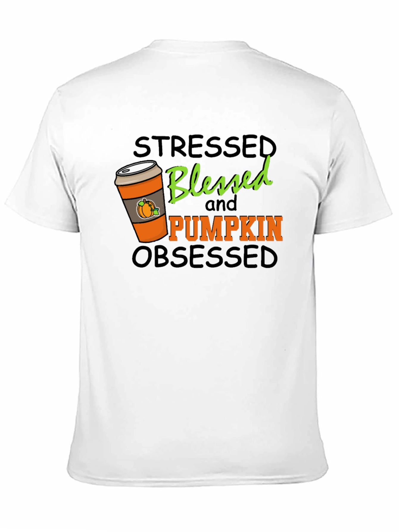 Stressed Blessed Pumpkin Obsessed Graphic Tee