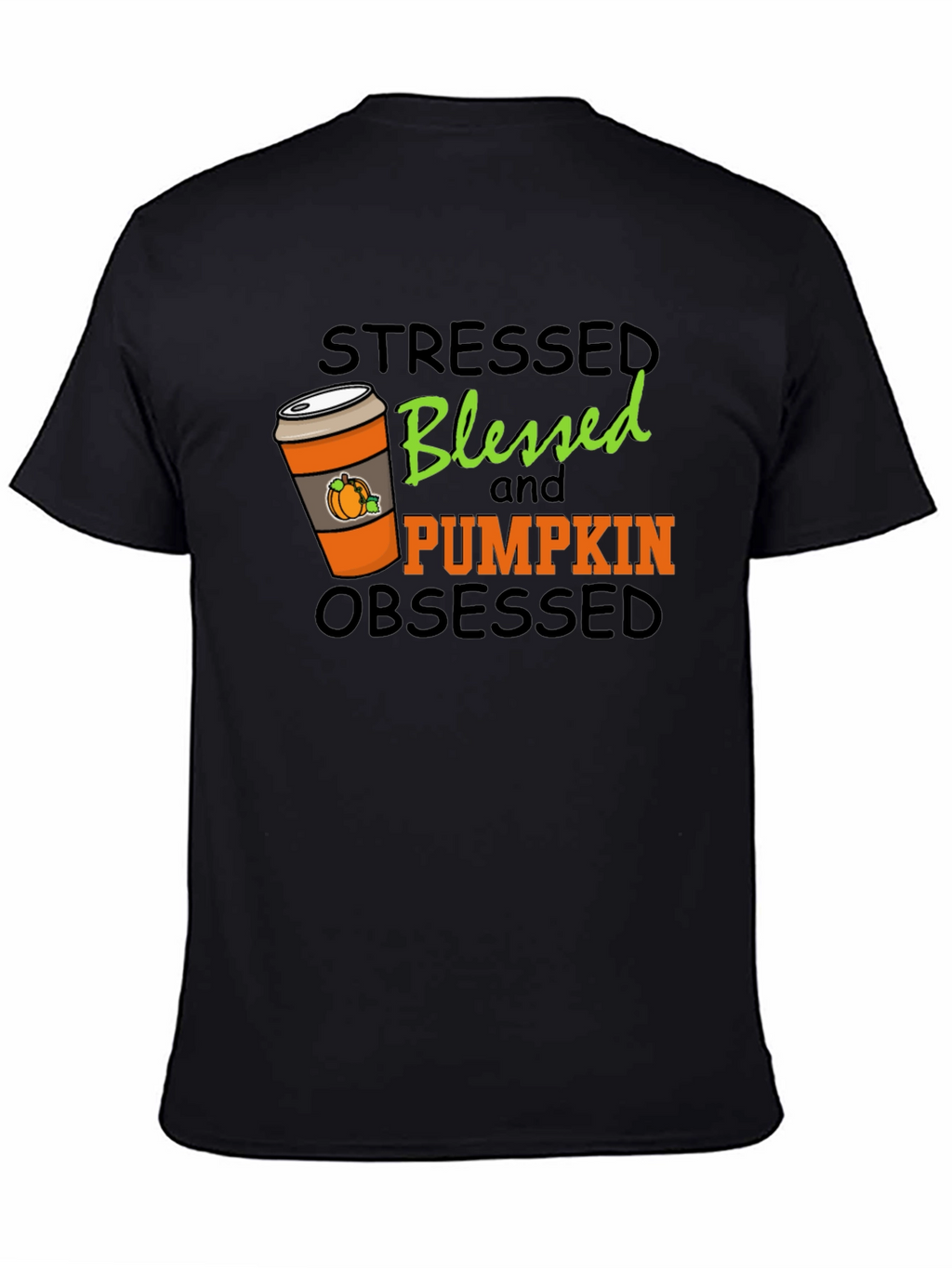 Stressed Blessed Pumpkin Obsessed Graphic Tee