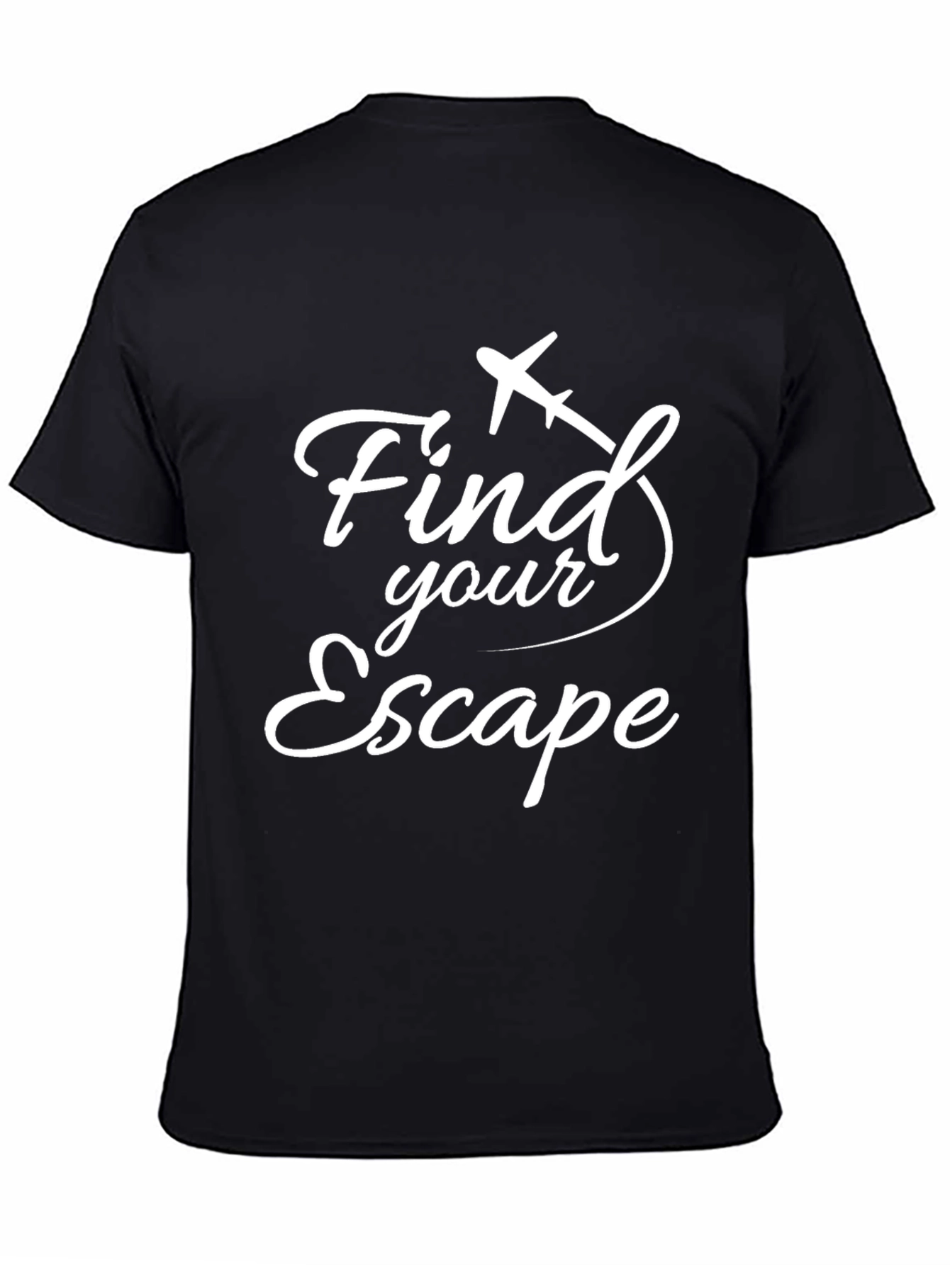 Find Your Escape Graphic Tee - Black