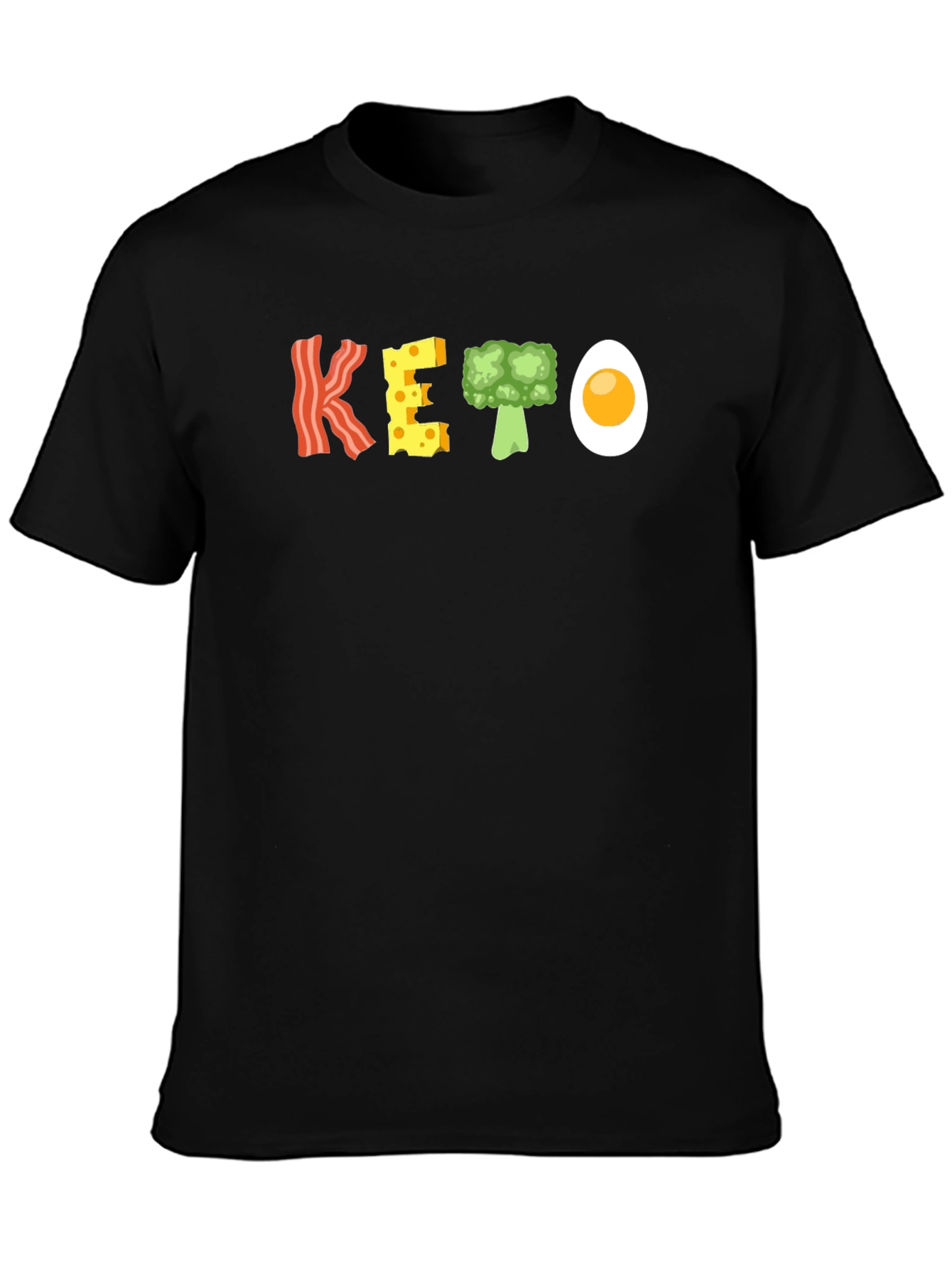 Keto Diet T-Shirt Bacon Cheese Broccoli Egg