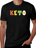 Keto Diet T-Shirt Bacon Cheese Broccoli Egg