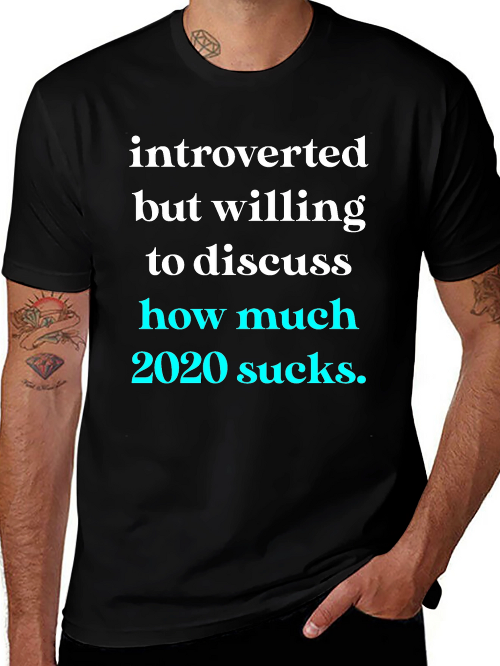 Introverted 2020 Sucks Graphic Tee