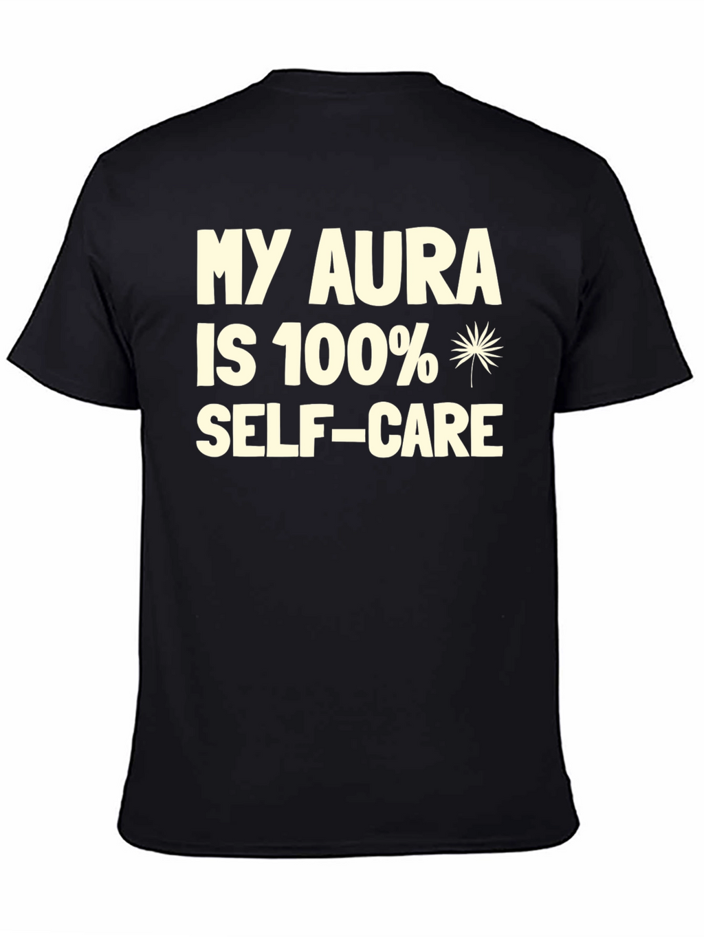 My Aura Self-Care Black Graphic T-Shirt