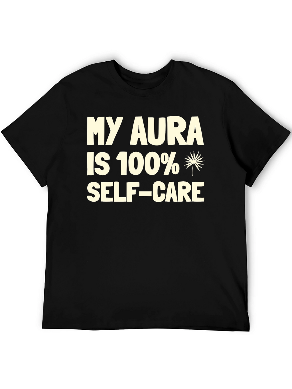 My Aura Self-Care Black Graphic T-Shirt