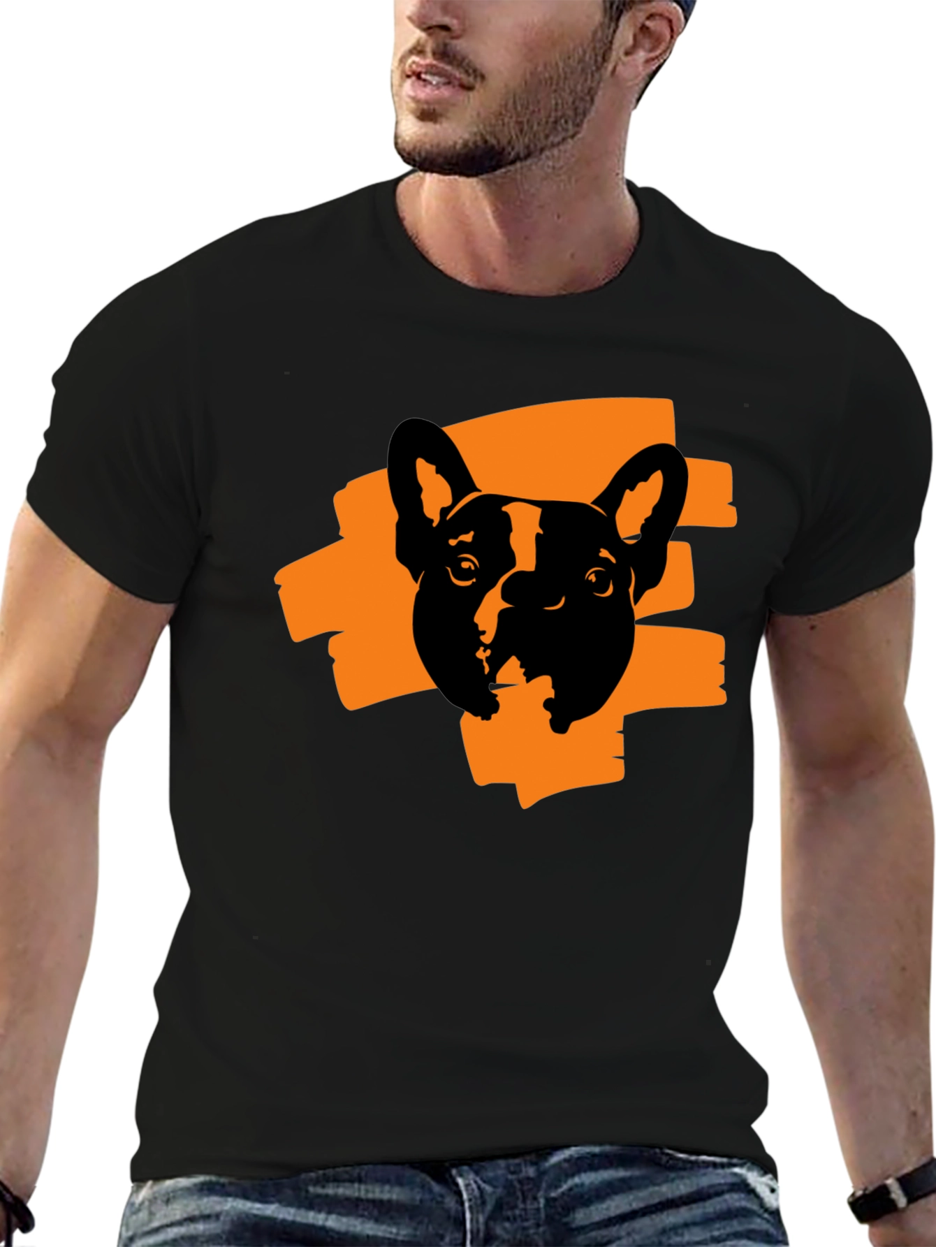 Cool Dog Graphic Print T-Shirt