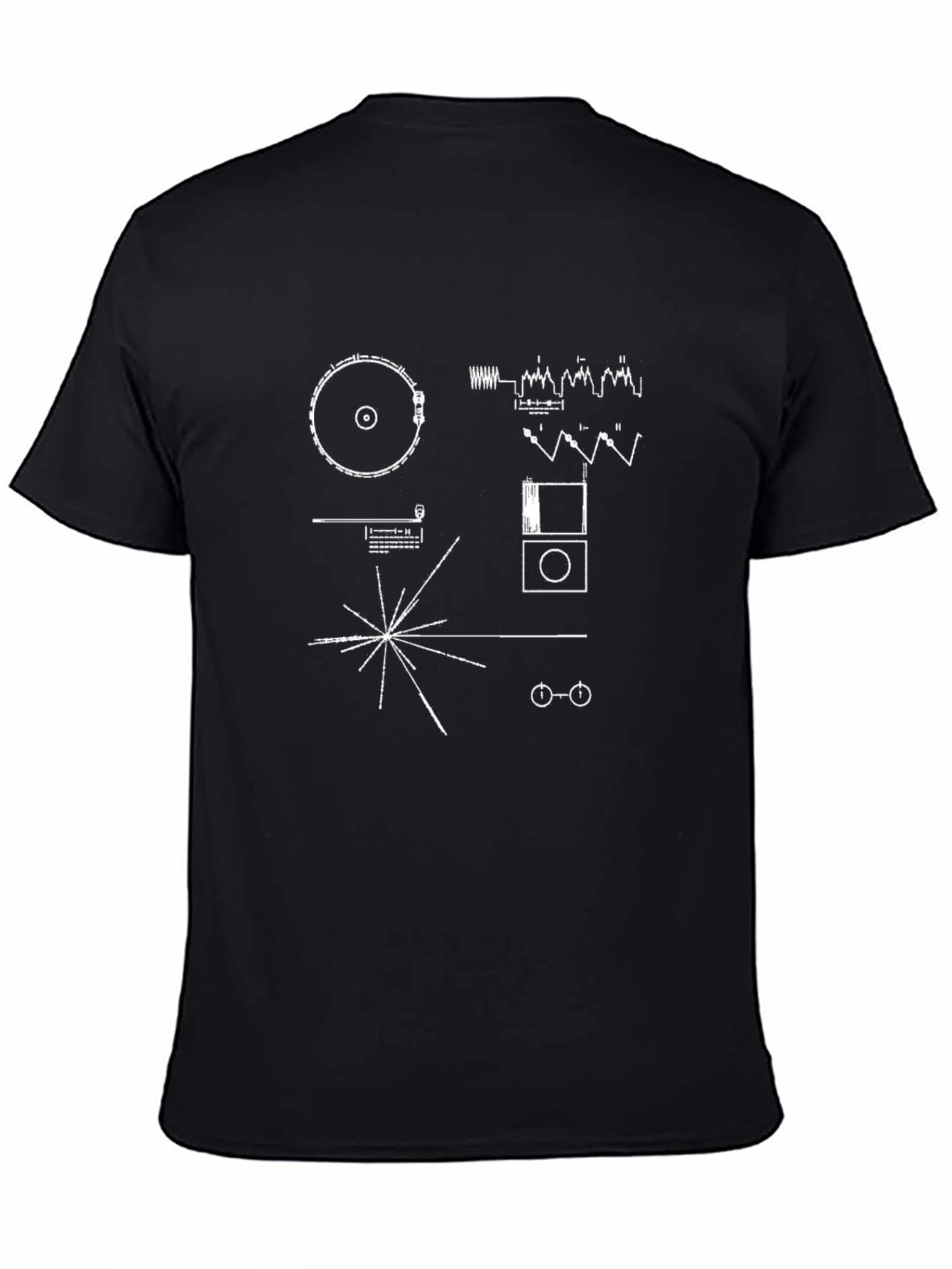 Voyager Golden Record T-Shirt - Black