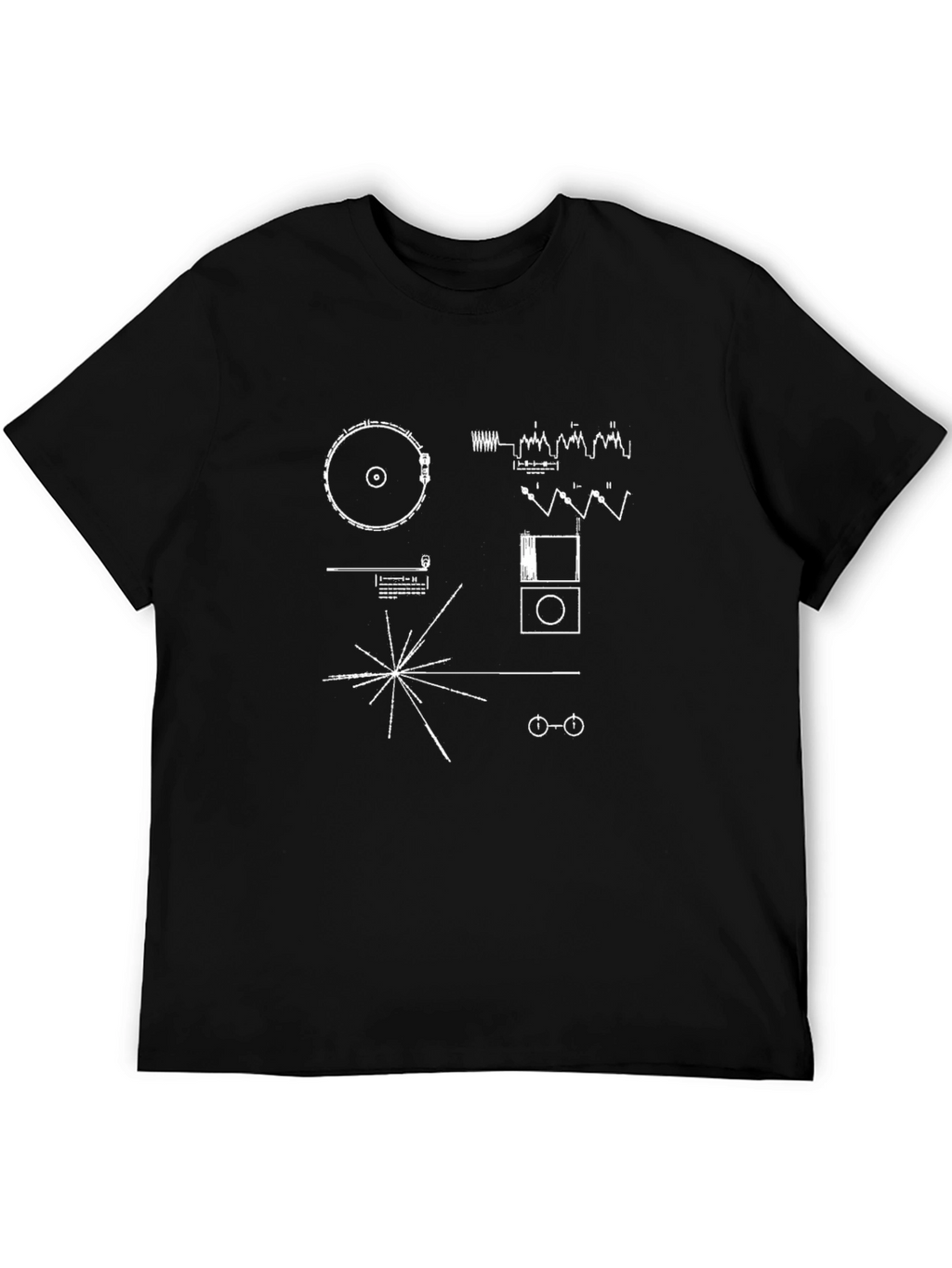 Voyager Golden Record T-Shirt - Black