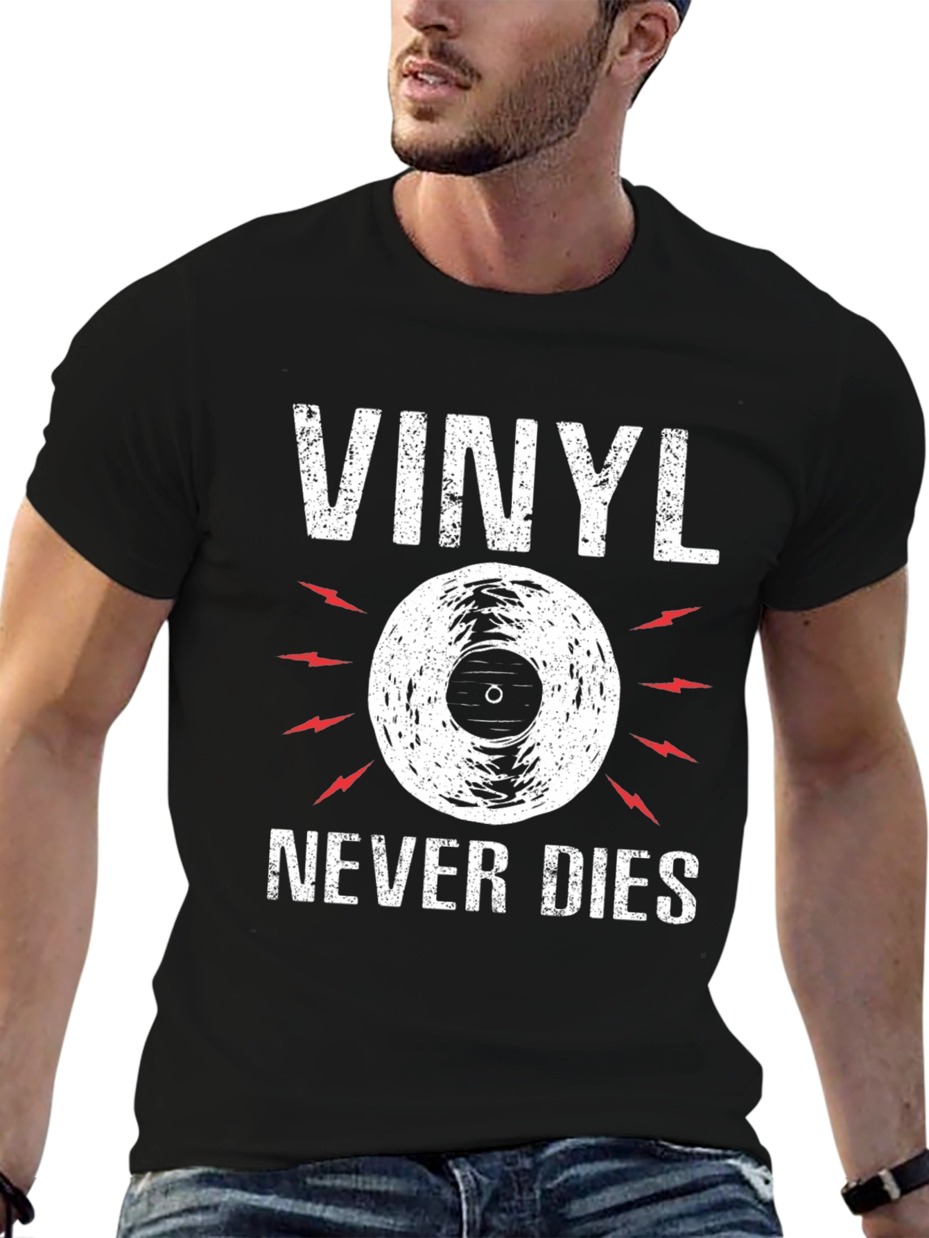 Vinyl Never Dies Graphic T-Shirt