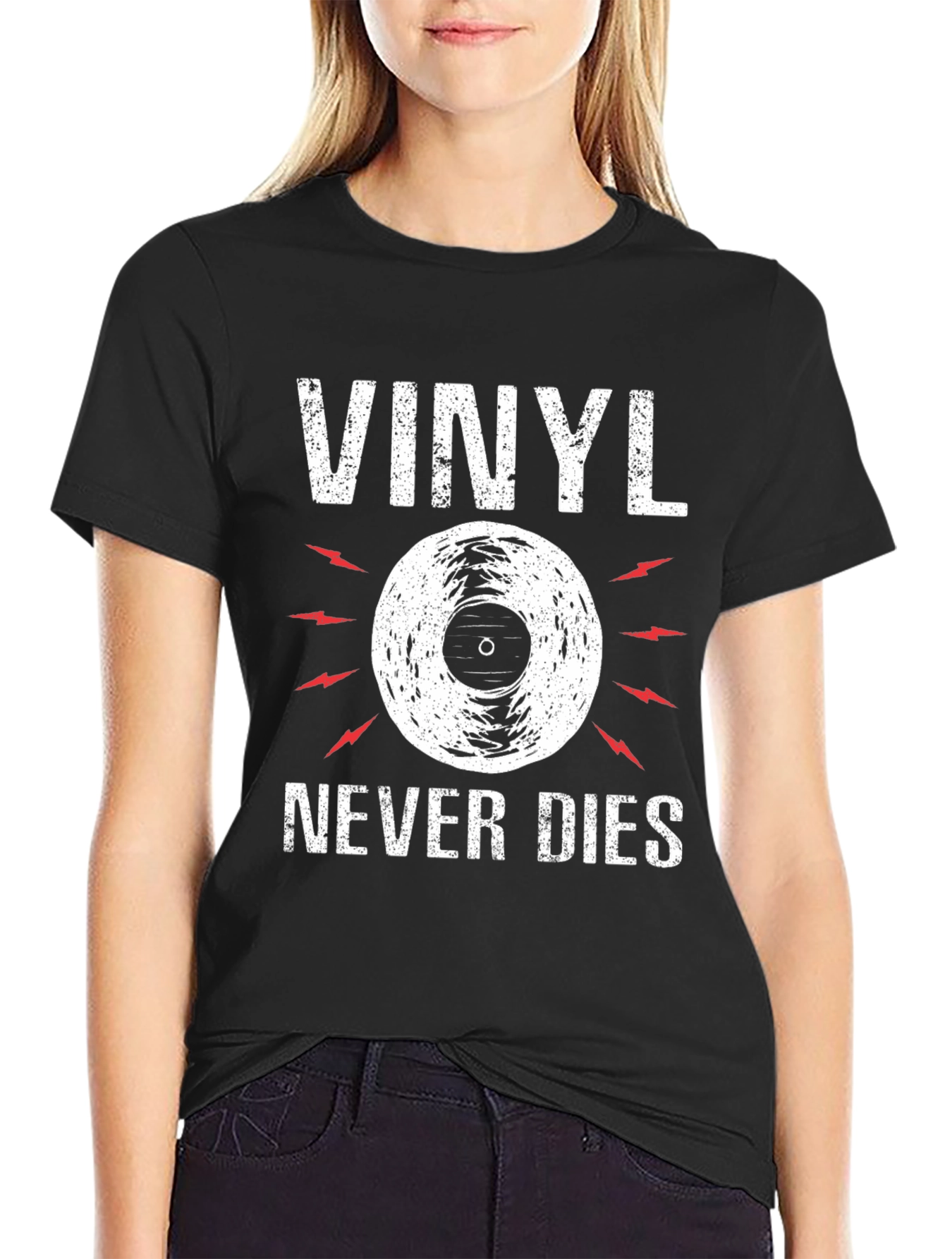 Vinyl Never Dies Graphic T-Shirt