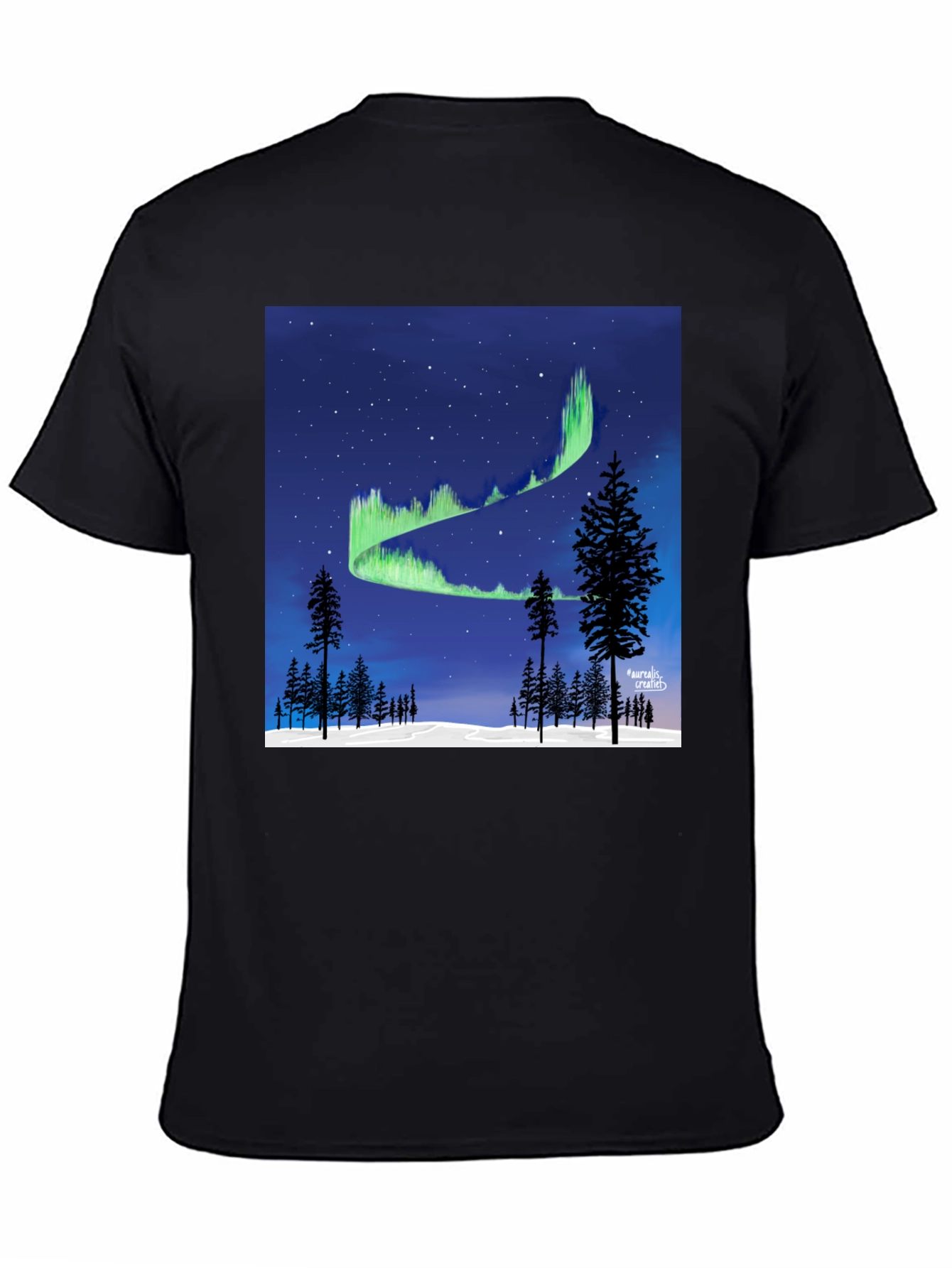Northern Lights Graphic Tee - Aurora Borealis T-Shirt