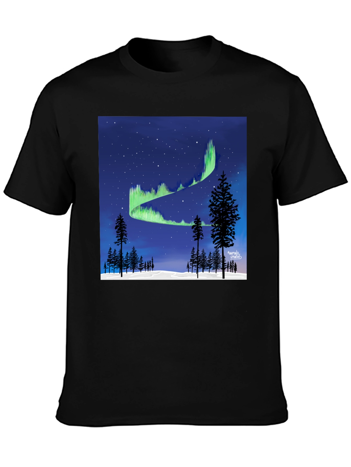 Northern Lights Graphic Tee - Aurora Borealis T-Shirt