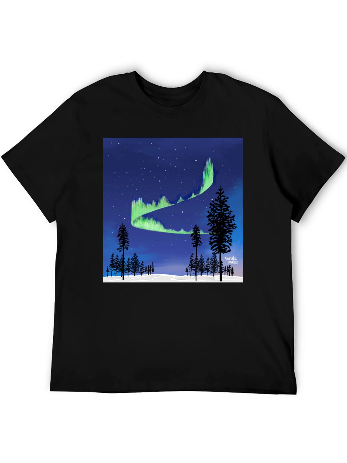 Northern Lights Graphic Tee - Aurora Borealis T-Shirt
