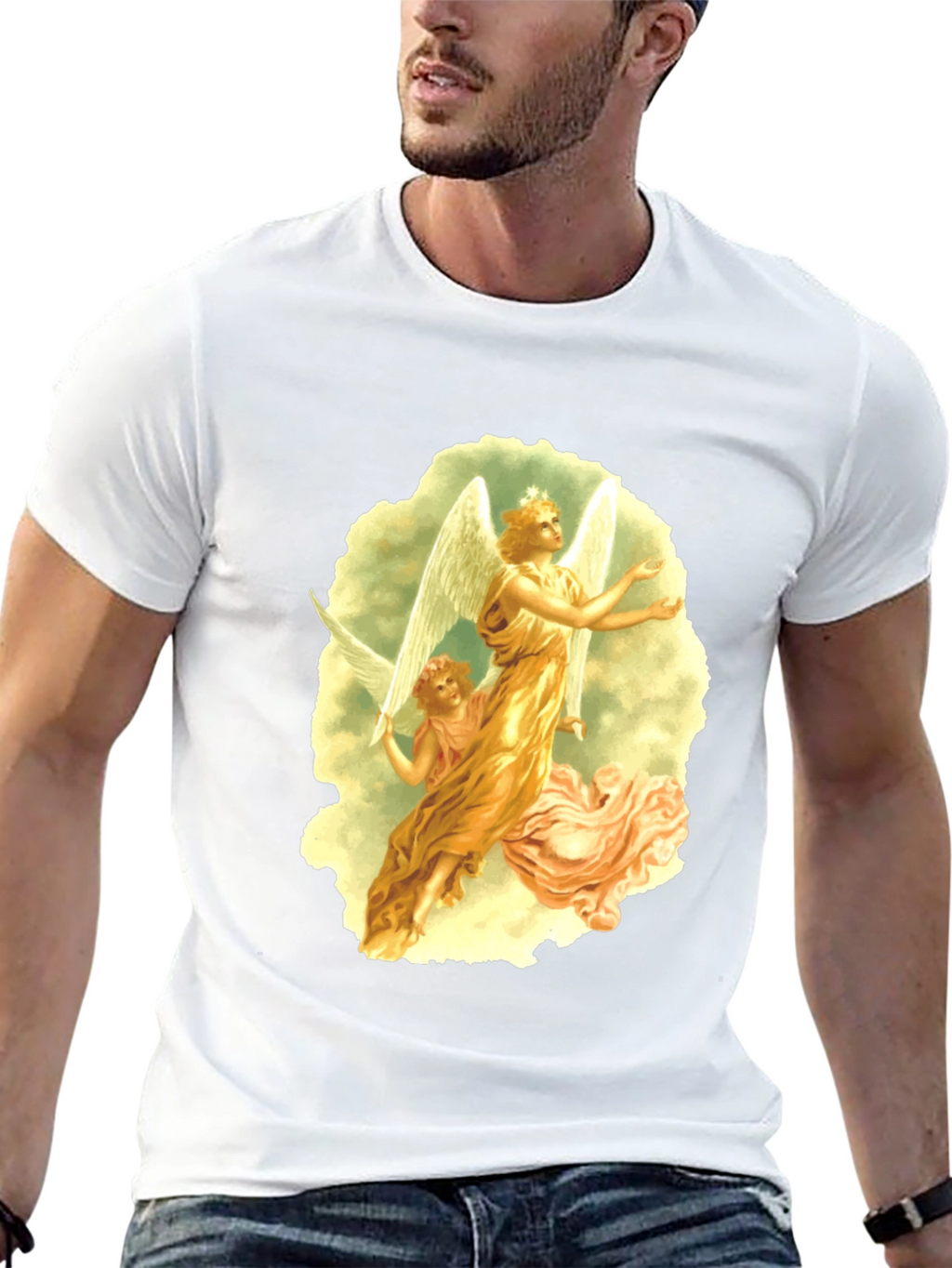 Angelic Graphic Tee - Black T-Shirt