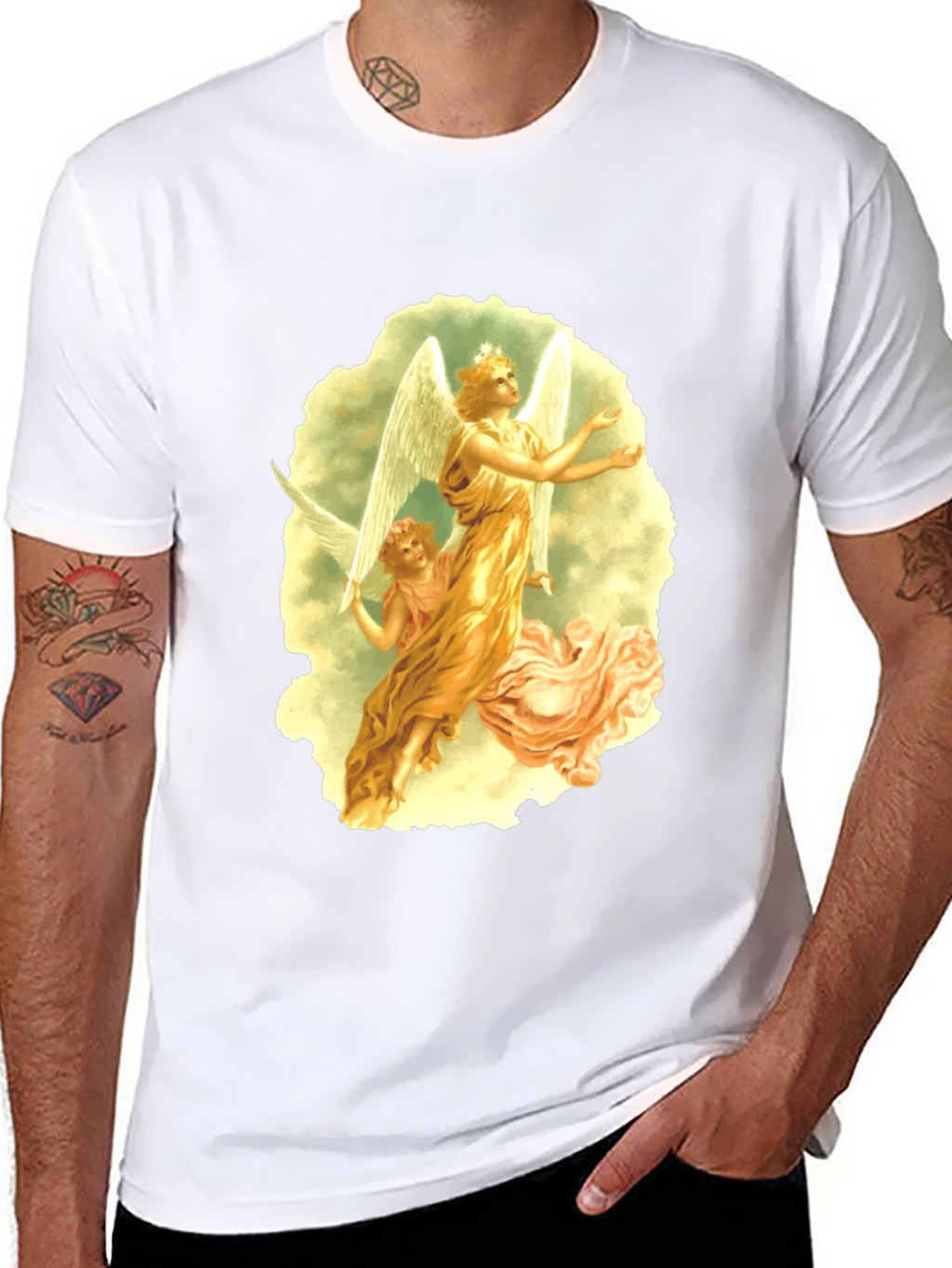 Angelic Graphic Tee - Black T-Shirt
