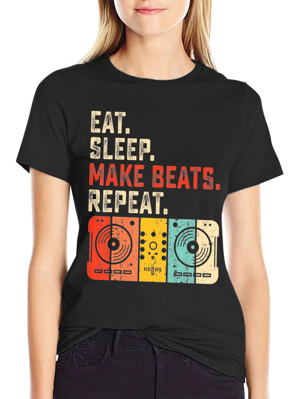 Eat Sleep Make Beats Repeat DJ T-Shirt