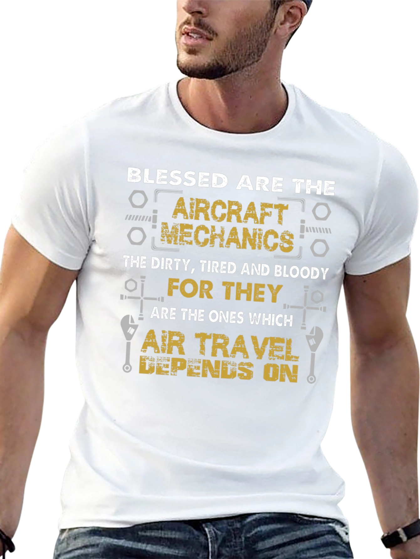 Aircraft Mechanic Blessed T-Shirt