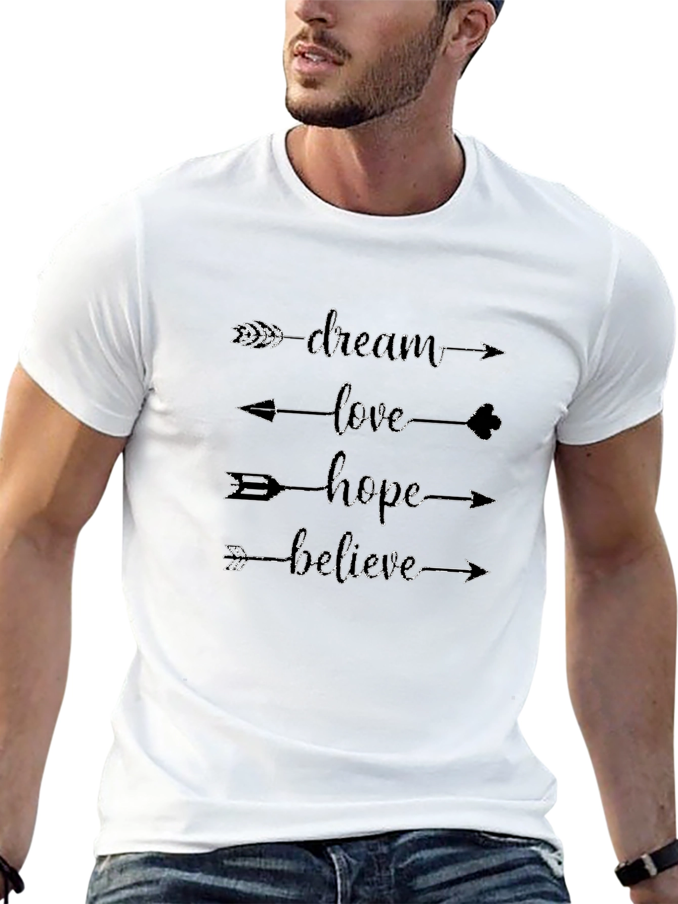 Dream Love Hope Believe Arrow T-Shirt
