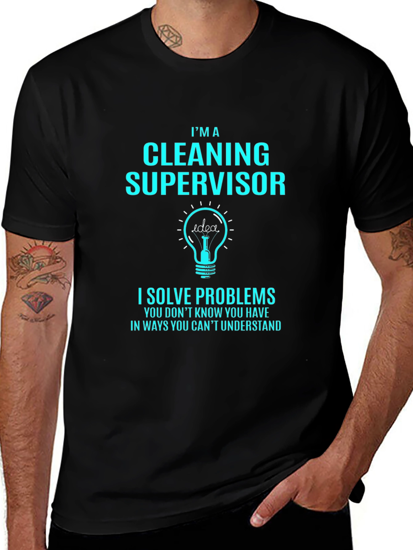 Cleaning Supervisor T-Shirt - Solve Problems Tee
