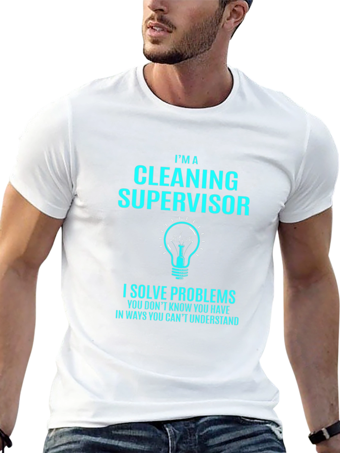 Cleaning Supervisor T-Shirt - Solve Problems Tee