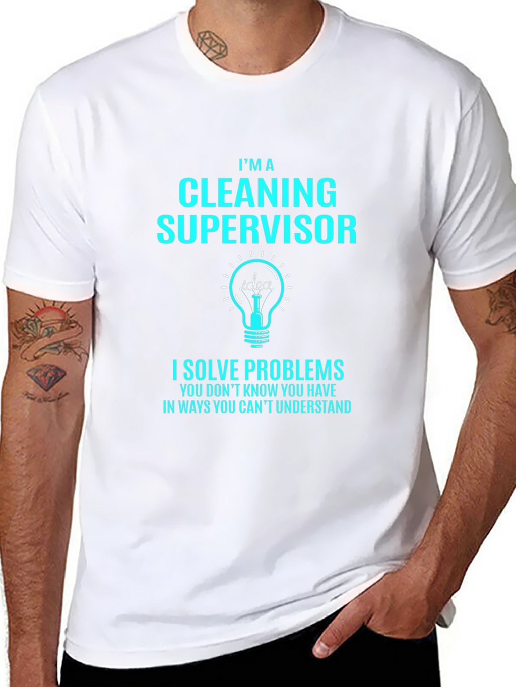 Cleaning Supervisor T-Shirt - Solve Problems Tee