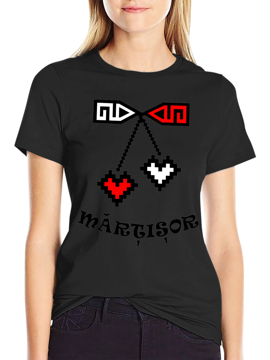 Mărțișor Pixel Art T-Shirt