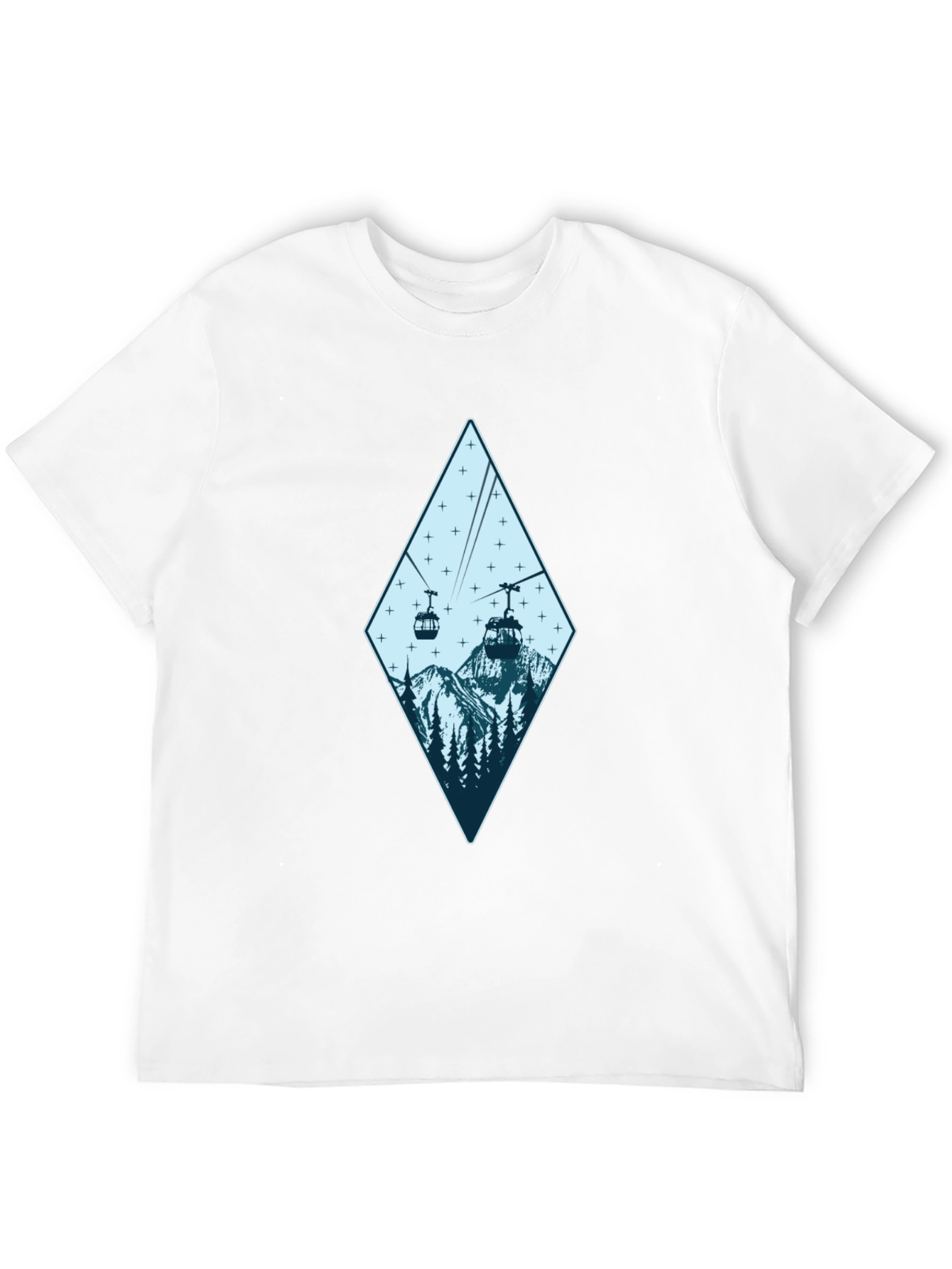 Mountain Gondola Graphic Tee - Black
