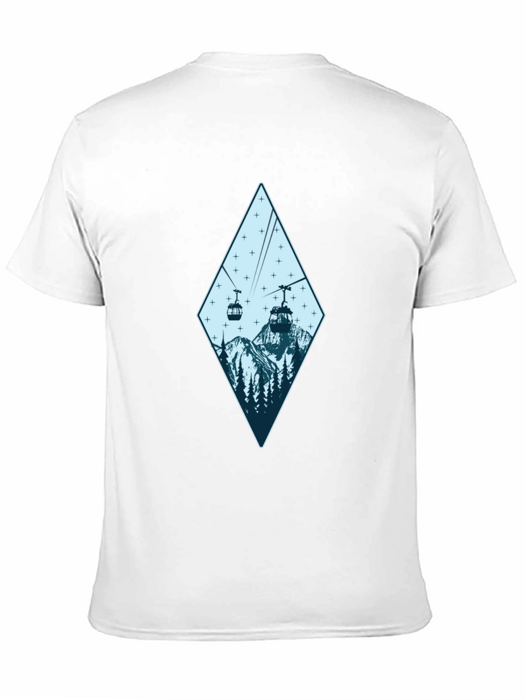 Mountain Gondola Graphic Tee - Black