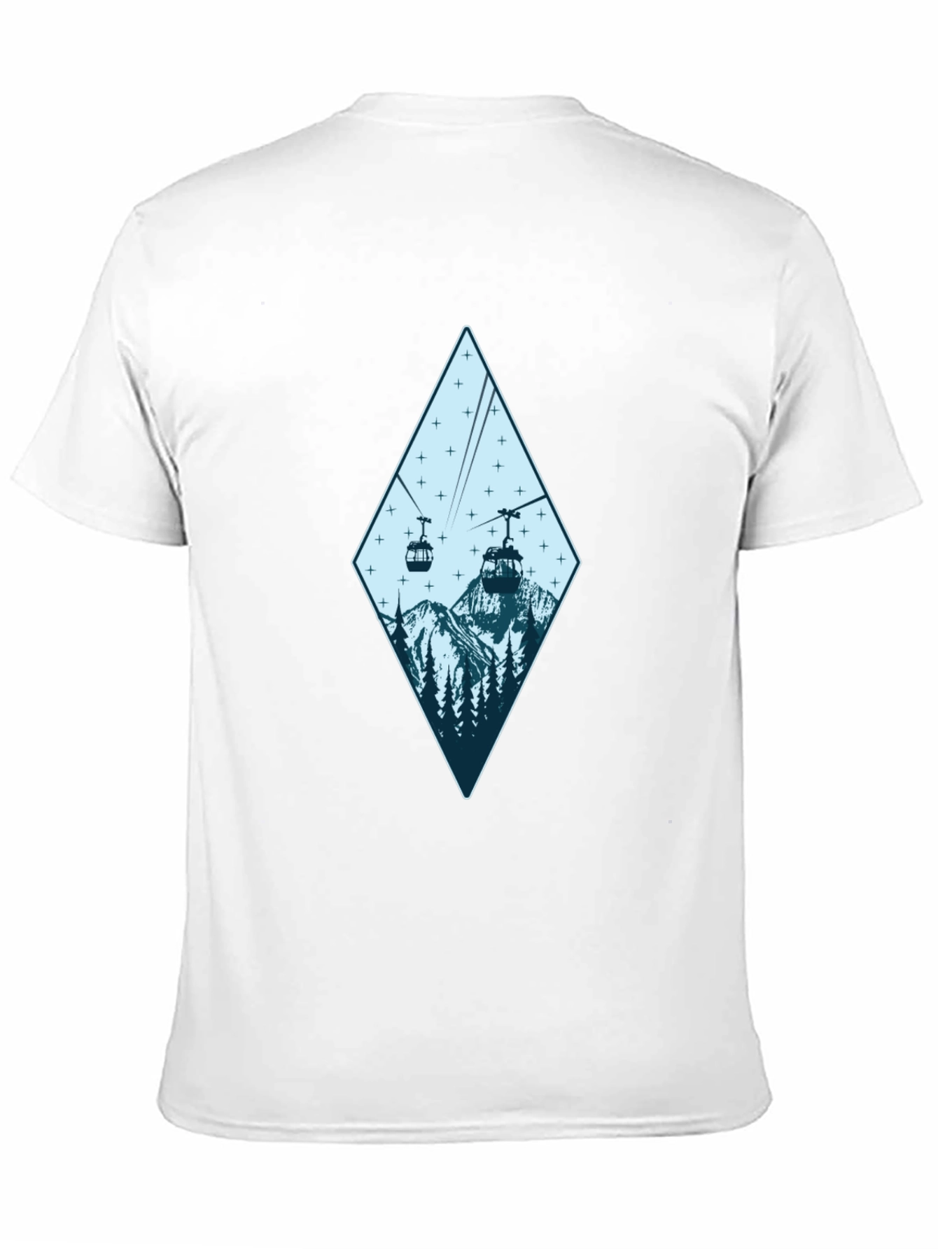 Mountain Gondola Graphic Tee - Black