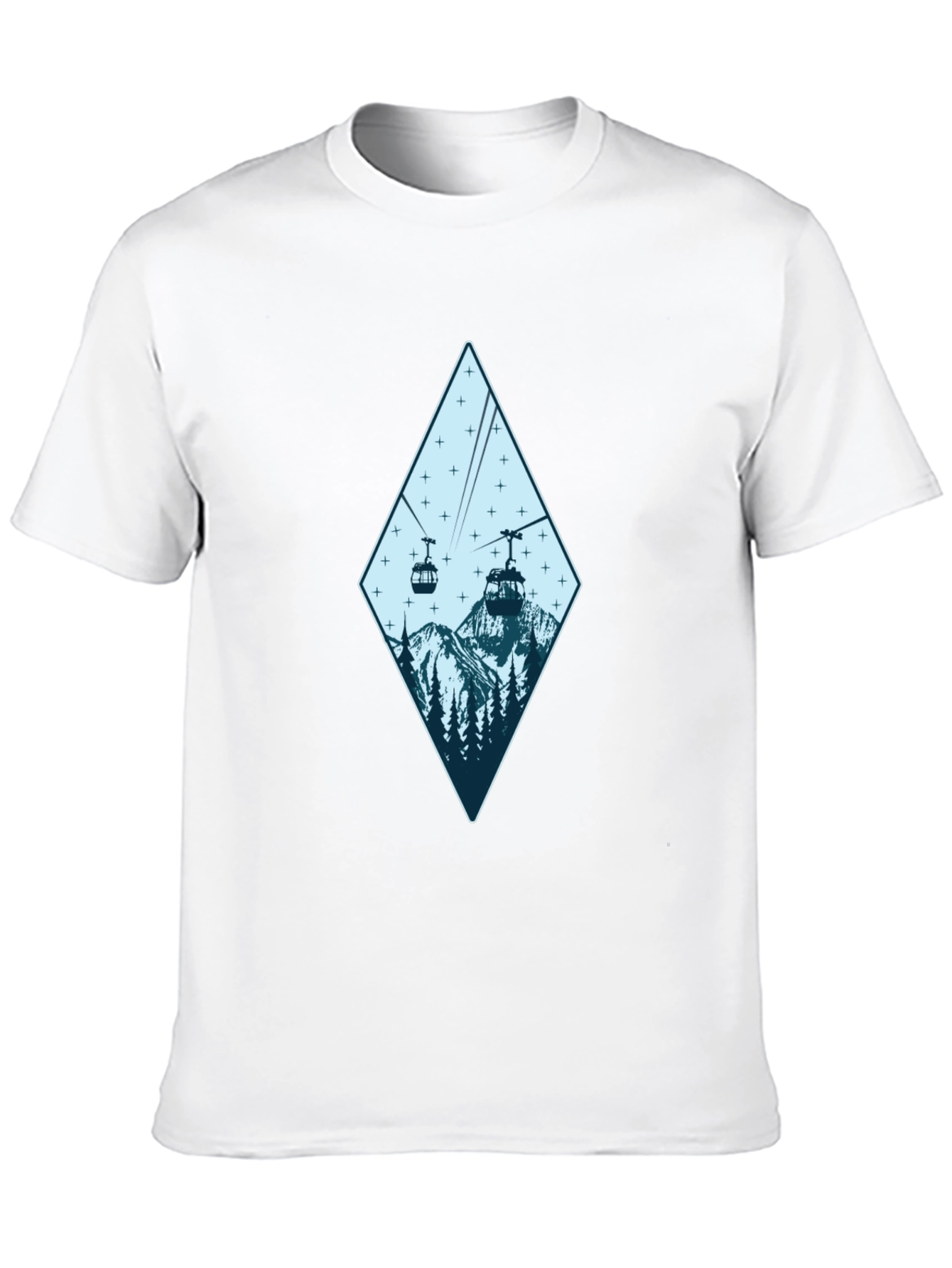 Mountain Gondola Graphic Tee - Black