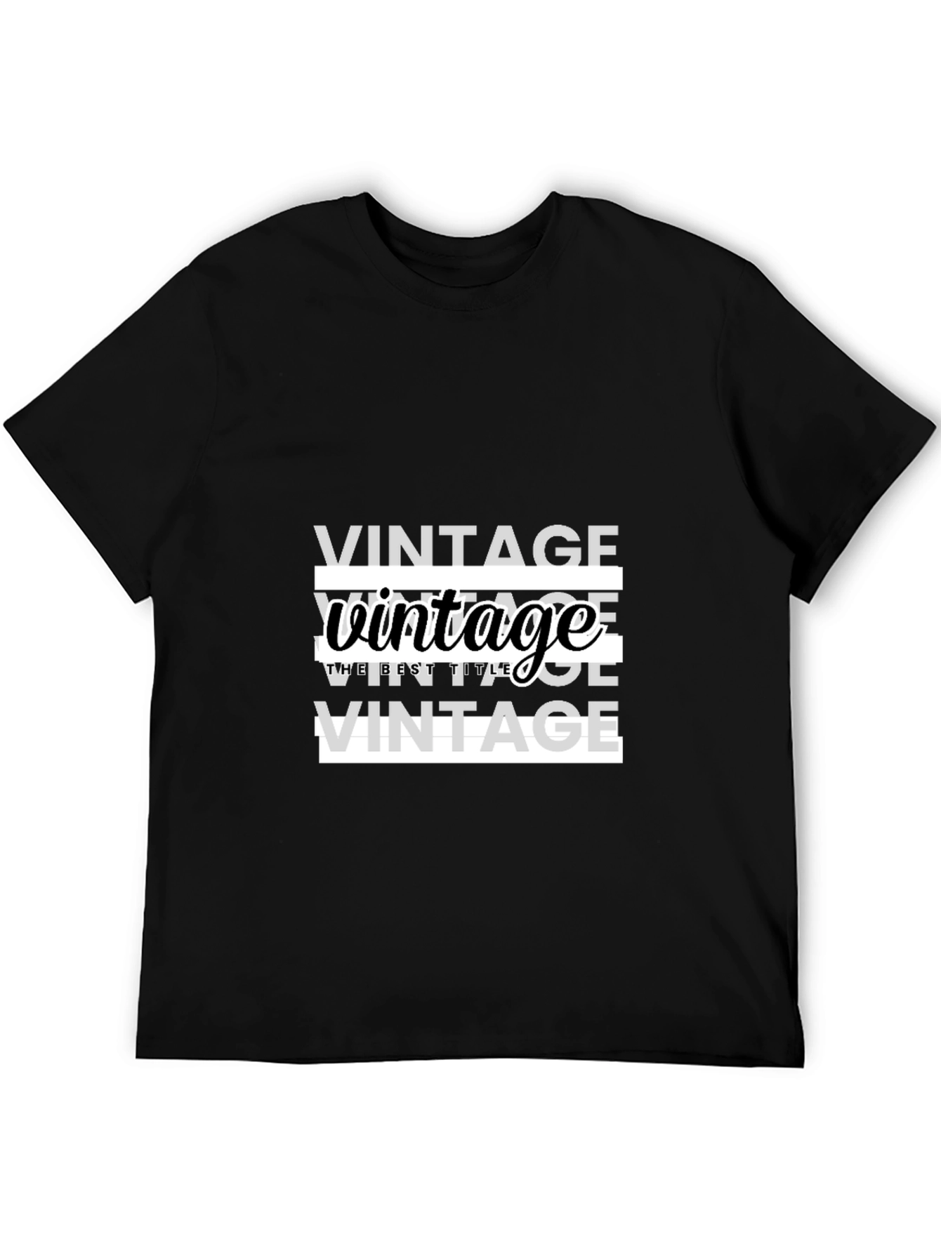 Vintage Graphic Print T-Shirt - Casual Wear