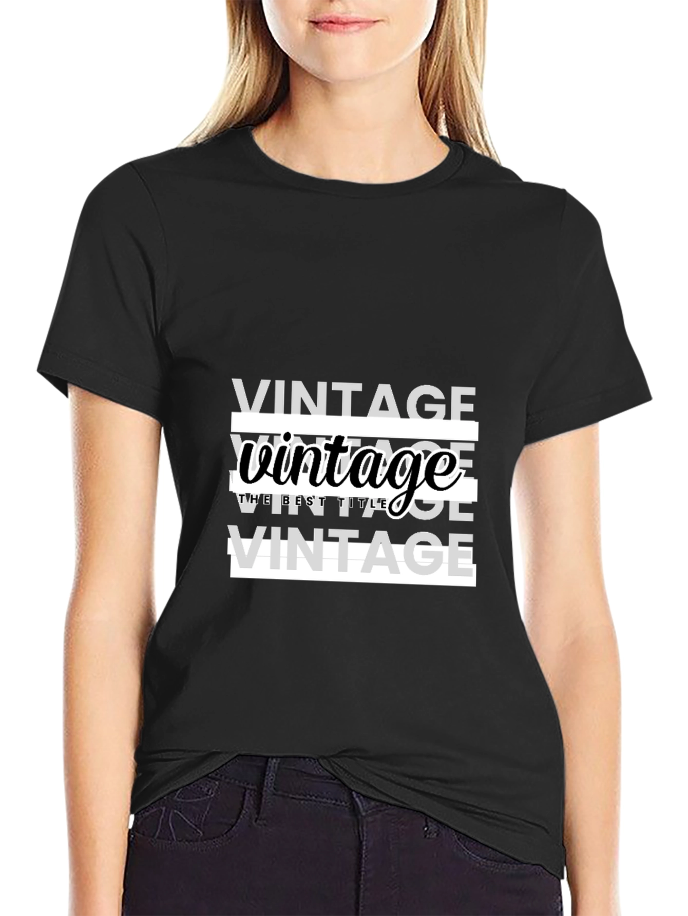 Vintage Graphic Print T-Shirt - Casual Wear