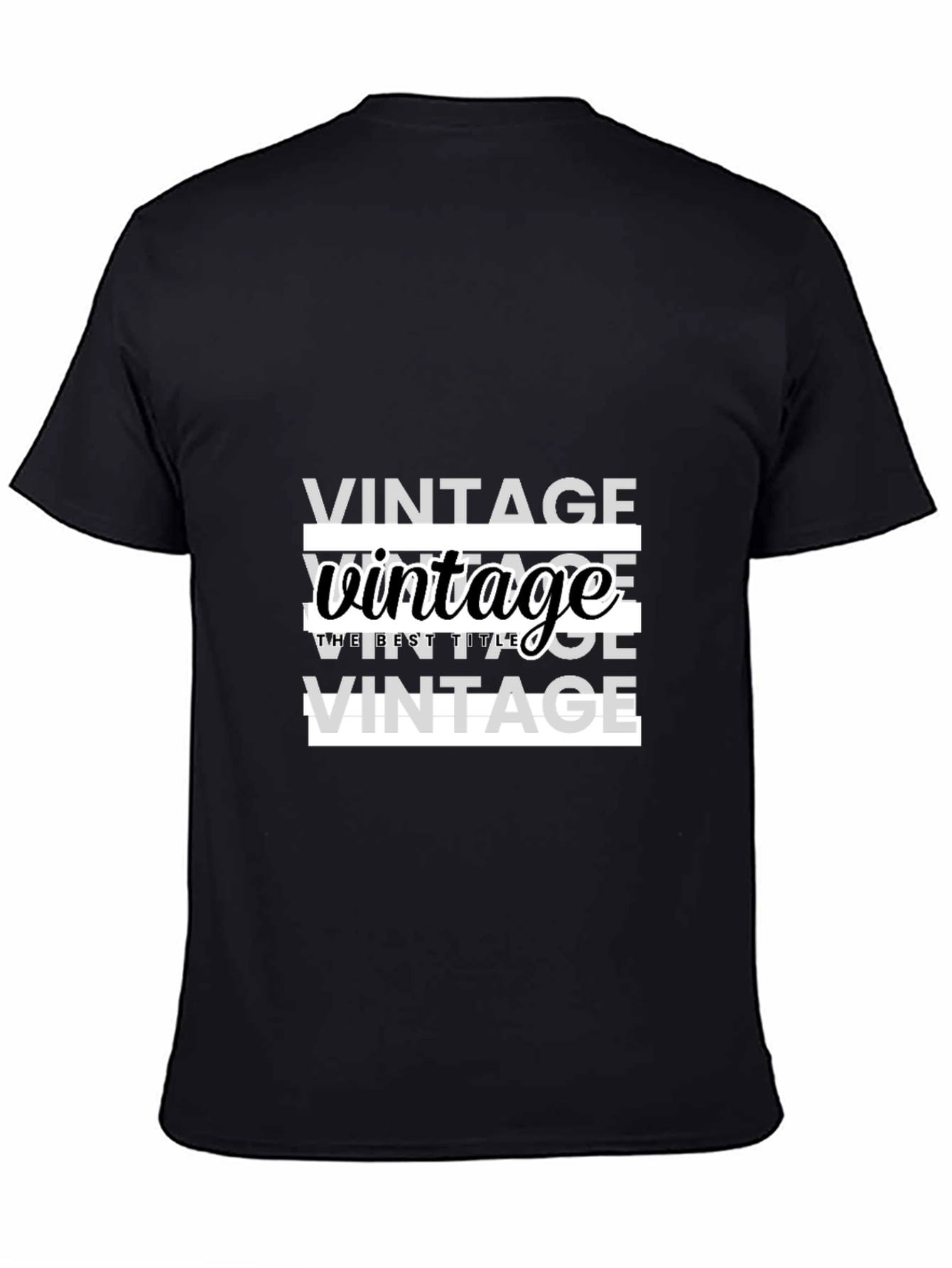 Vintage Graphic Print T-Shirt - Casual Wear