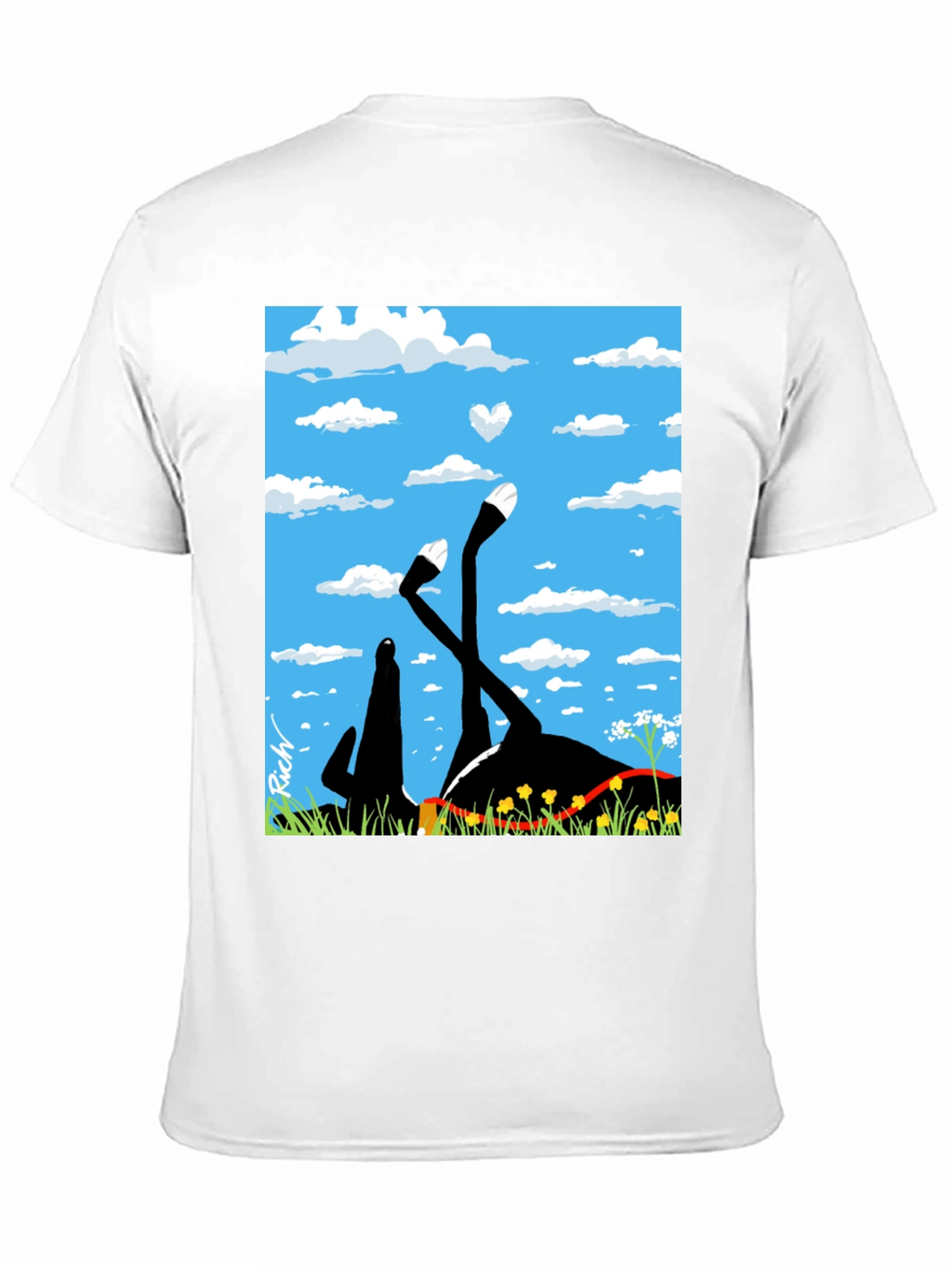 Whimsical Horse T-Shirt - Blue Sky Dreamer