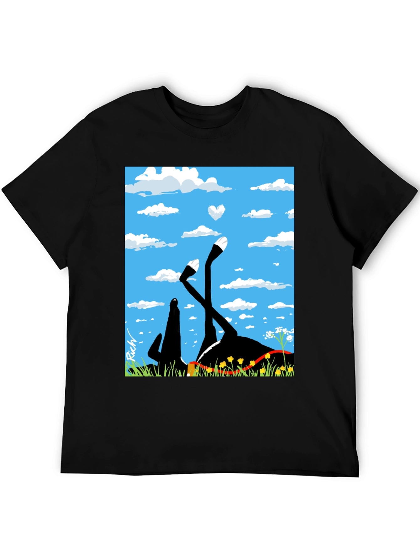 Whimsical Horse T-Shirt - Blue Sky Dreamer