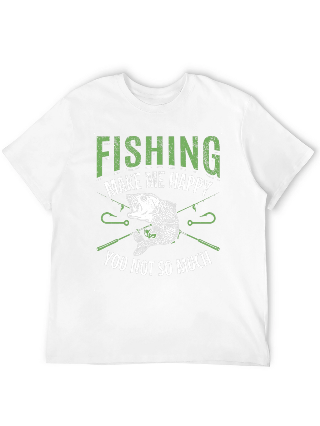 Funny Fishing T-Shirt - Makes Me Happy