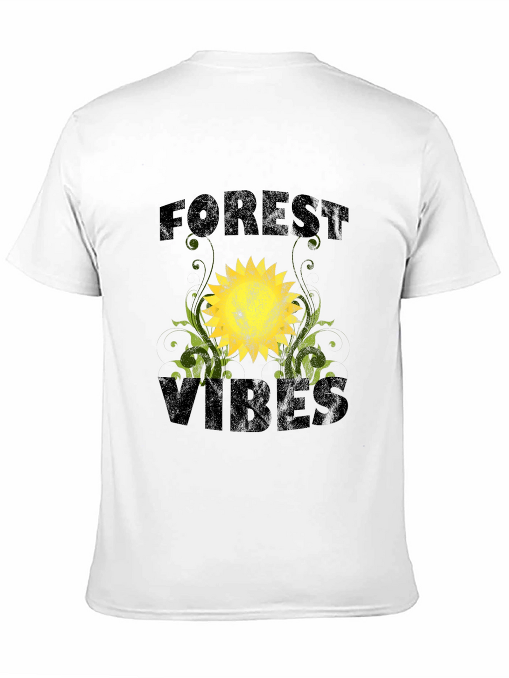 Forest Vibes Graphic T-Shirt - Black