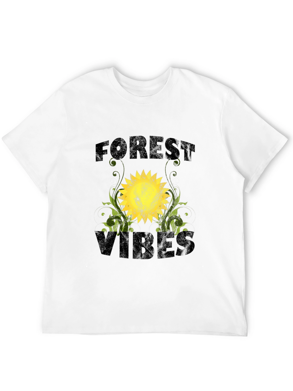 Forest Vibes Graphic T-Shirt - Black