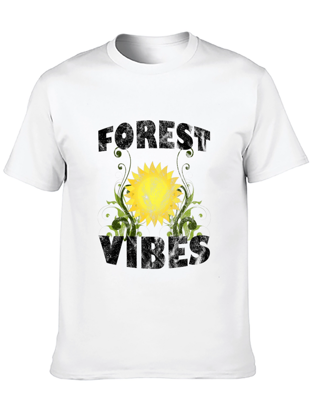 Forest Vibes Graphic T-Shirt - Black