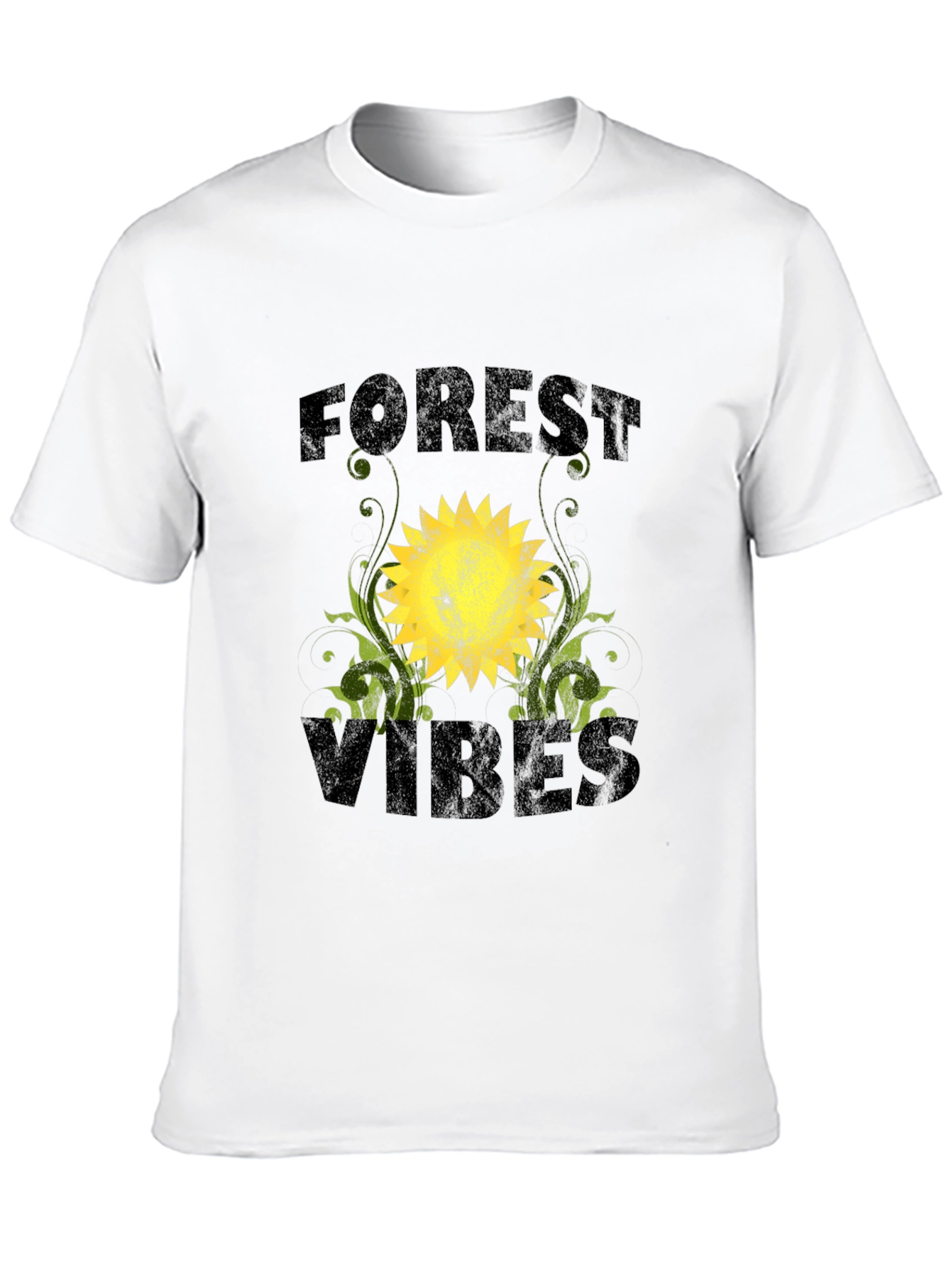 Forest Vibes Graphic T-Shirt - Black