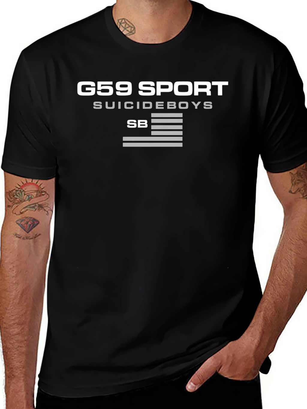 G59 Sport Suicideboys Black Graphic T-Shirt