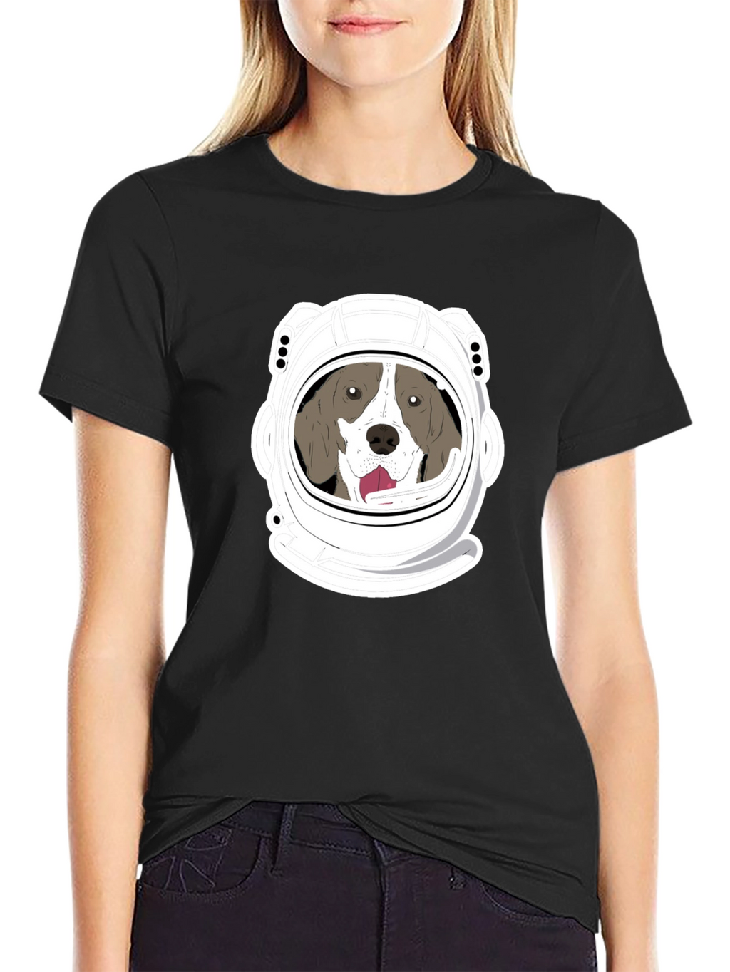 Dog Astronaut Graphic T-Shirt